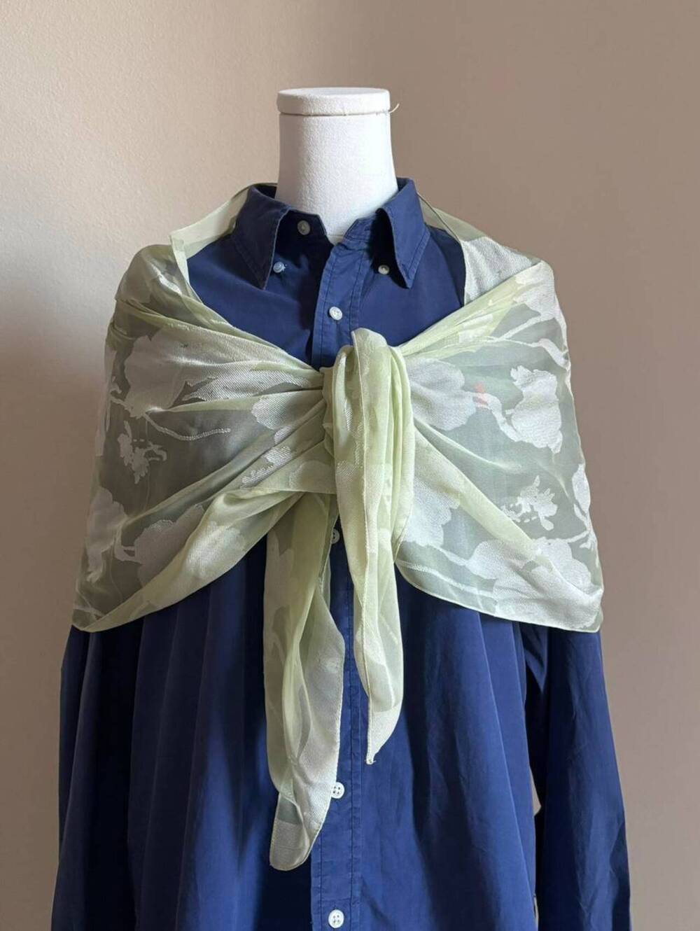 floral sheer scarf / wrap